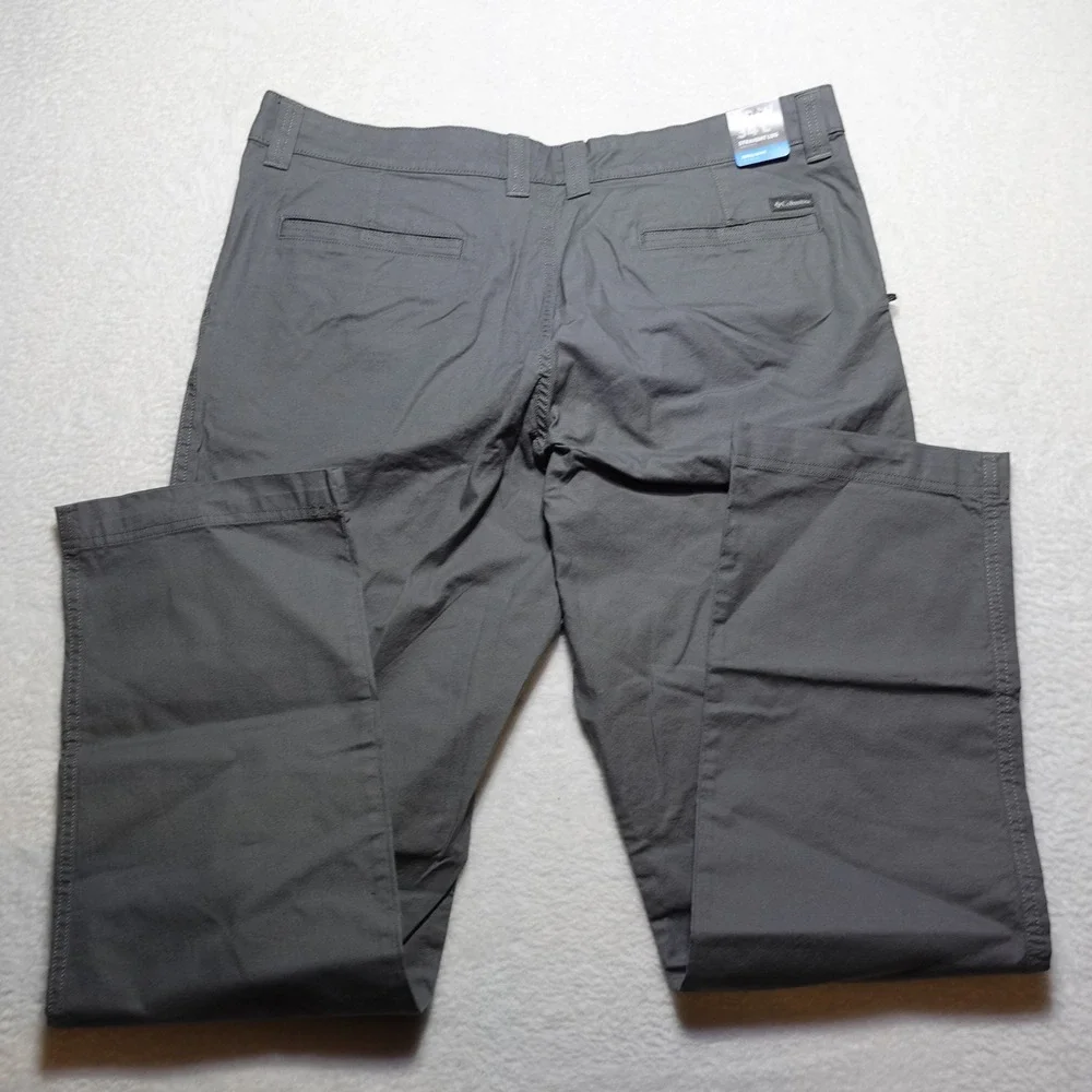 Columbia Flex ROC Pant Mens 38x34 Gray Straight Leg Regular Fit Omni-Shade